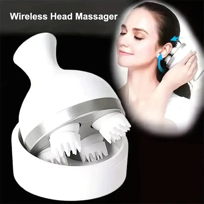 4D Electric Scalp Massager | Rechargeable Head & Body Stress Relief Massager